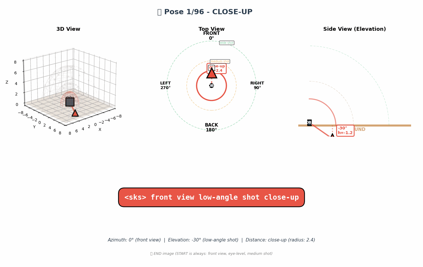 96 Camera Poses Animation